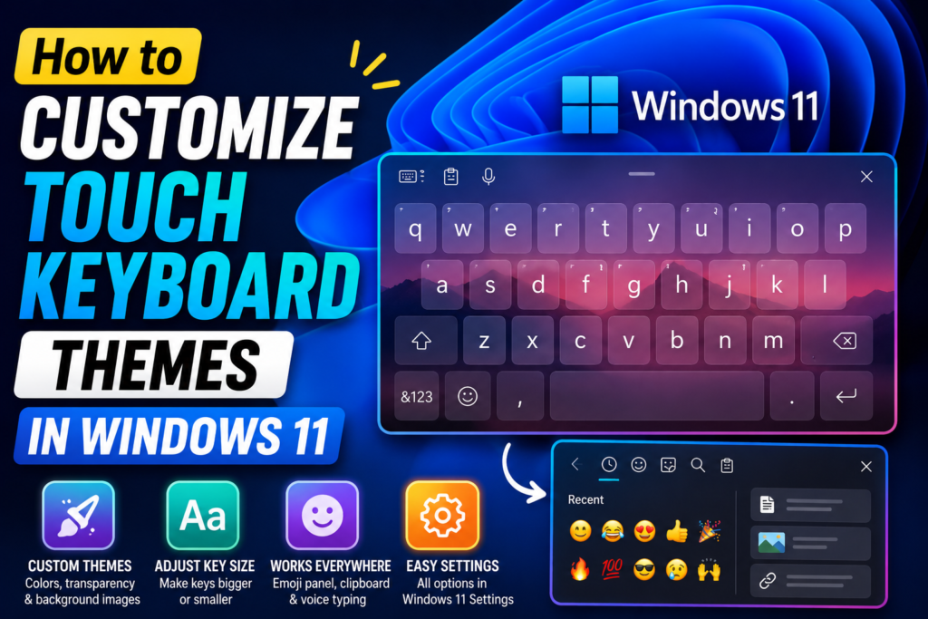 Customise Windows 11 Touch Keyboard Themes