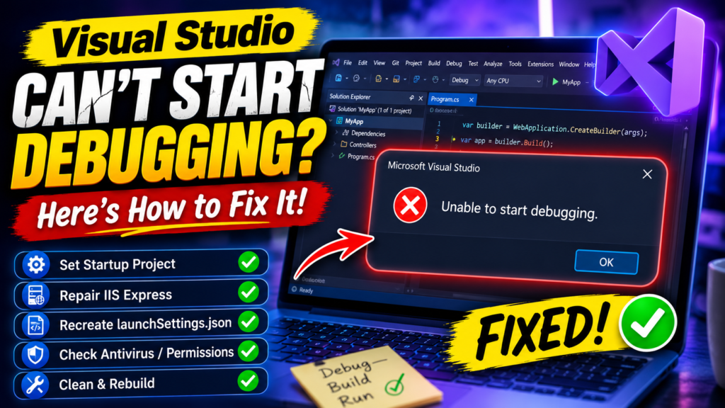 Fix Visual Studio Debugging Fast