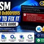 Fix DISM Error 0x800f0915