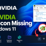 NVIDIA tray icon missing Windows 11