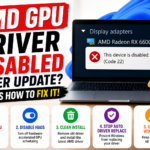 AMD GPU Driver Disabled After Update?