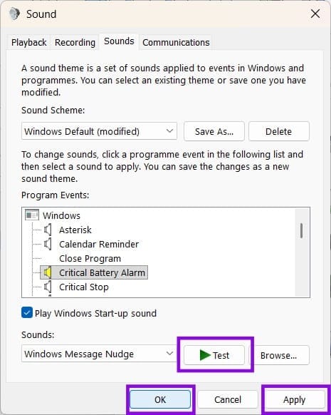 Test the New Sound