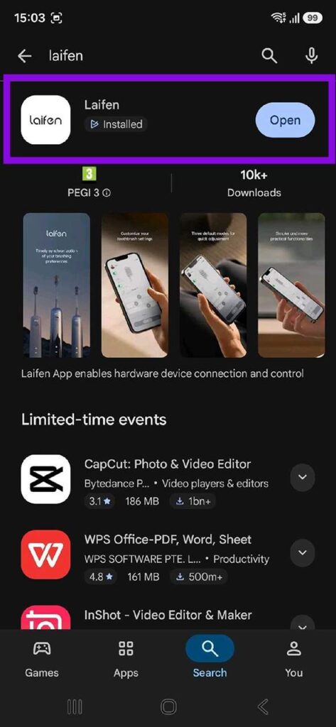 Connect the Laifen Swift 4 to the App