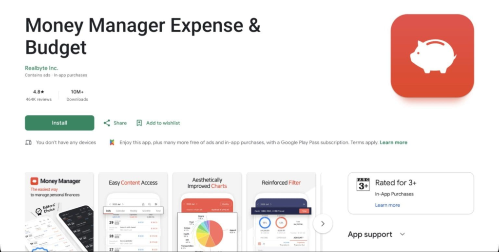 Money Manager Expense & Budget